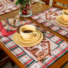 JOGO AMERICANO NATALINO 062 A MAGIA DOS BISCOITOS 48 cm x 30,5 cm