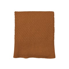 MANTA TRICOT MATTONE TERRACOTA 0,90 m x 1,80 m.