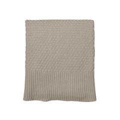 MANTA TRICOT MATTONE PALHA 0,90 m x 1,80 m.