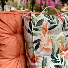 FUTON 028 FOLHAGEM COLORIDA 50 cm x 50 cm