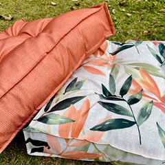 FUTON 029 LARANJA SUAVE TEXTURIZADO 50 cm x 50 cm