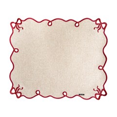 LUGAR AMERICANO NATALINO LACOS EXUBERANTE 005 COM BORDADO 44,5 cm x 38,5 cm