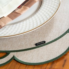 LUGAR AMERICANO NATALINO EXUBERANCIA 006 COM BORDADO 44,5 cm x 38,5 cm