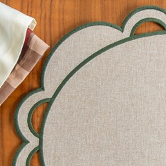 LUGAR AMERICANO NATALINO EXUBERANCIA 006 COM BORDADO 44,5 cm x 38,5 cm