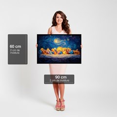 QUADRO RELIGIOSO 011 SANTA CEIA GOGH S/V 60 cm x 90 cm