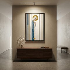 QUADRO RELIGIOSO 016 MARIA MINIMALISTA S/V 60 cm x 90 cm