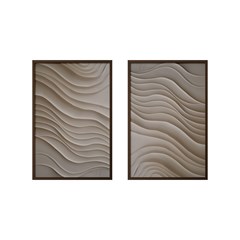QUADRO ORGANICO 014 ONDAS DUPLA S/V 60 cm x 90 cm