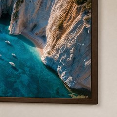 QUADRO LUGARES 028 FALESIAS E BARCO S/V 90 cm x 60 cm