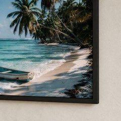 QUADRO LUGARES 029 CANOA BEIRA MAR S/V 90 cm x 60 cm