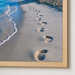 QUADRO LUGARES 030 PEGADAS MAR DUPLA S/V 50 cm x 70 cm