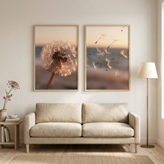 QUADRO LUGARES 032 DENTES DE LEAO DUPLA S/V 60 cm x 90 cm
