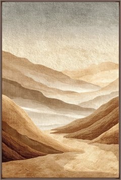 QUADRO TELA LUGARES 037 MONTANHAS C/ MOLDURA 80 cm x 120 cm