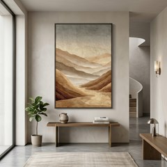 QUADRO TELA LUGARES 037 MONTANHAS C/ MOLDURA 80 cm x 120 cm