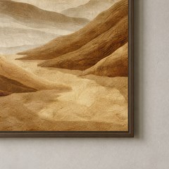QUADRO TELA LUGARES 037 MONTANHAS C/ MOLDURA 80 cm x 120 cm