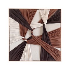 QUADRO TENSIONADO DESCONEXO ABST TERRA 029 C/ MOLDURA 90 cm x 90 cm