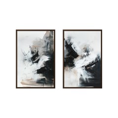 QUADRO ABSTRATO 033 PINTURA DUPLA S/V 60 cm x 90 cm
