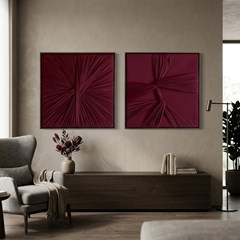 QUADRO TENSIONADO DESCONEXO ABST MALBEC 039 C/ MOLDURA 60 cm x 60 cm