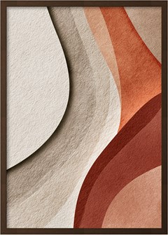 QUADRO ABSTRATO 040 VERMELHO DUPLA S/V 50 cm x 70 cm