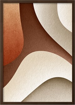 QUADRO ABSTRATO 040 VERMELHO DUPLA S/V 50 cm x 70 cm