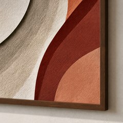 QUADRO ABSTRATO 040 VERMELHO DUPLA S/V 50 cm x 70 cm