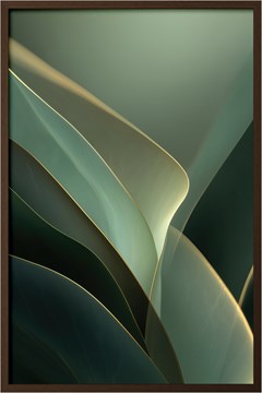 QUADRO ABSTRATO 043 VERDE DUPLA S/V 60 cm x 90 cm