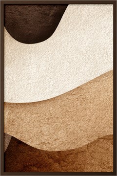 QUADRO ABSTRATO 044 TABACO TRIO S/V 60 cm x 90 cm