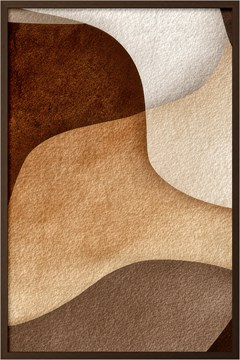 QUADRO ABSTRATO 044 TABACO TRIO S/V 60 cm x 90 cm