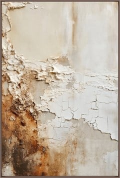 QUADRO TELA ABSTRATO 054 TEXTURA C/ MOLDURA 80 cm x 120 cm
