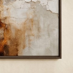 QUADRO TELA ABSTRATO 054 TEXTURA C/ MOLDURA 80 cm x 120 cm