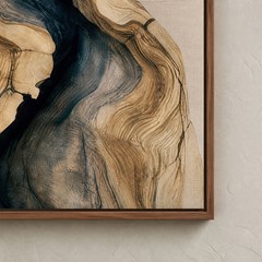 QUADRO TELA ABSTRATO 055 MADEIRA C/ MOLDURA 80 cm x 120 cm