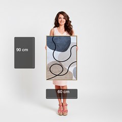 QUADRO BOHO 013 COM BORDADO 60 cm x 90 cm