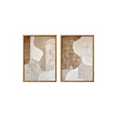 QUADRO BOHO 014 GEO NUDE DUPLA S/V 50 cm x 70 cm