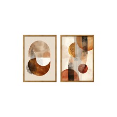 QUADRO BOHO 015 TERROSSO DUPLA S/V 50 cm x 70 cm