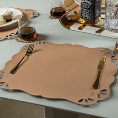 JOGO DE MESA POSTA EVORA CARAMELO 205 44 cm x 38 cm