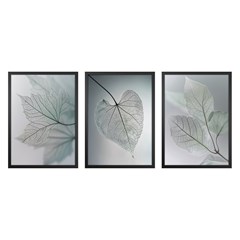 QUADRO FOLHAS 013 OUTONO TRIO S/V 50 cm x 70 cm