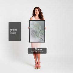 QUADRO FOLHAS 013 OUTONO TRIO S/V 50 cm x 70 cm