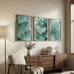 QUADRO FOLHAS 014 BOTANICO TRIO S/V 50 cm x 70 cm