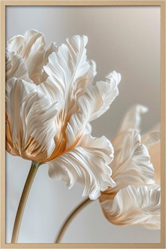 QUADRO FLORAL 008 NUDE DUPLA S/V 60 cm x 90 cm