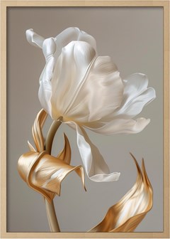 QUADRO FLORAL 011 TULIPAS DUPLA S/V 50 cm x 70 cm