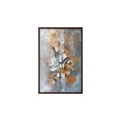 QUADRO 3D 024 PINTURA DOURADA S/V 60 cm x 90 cm