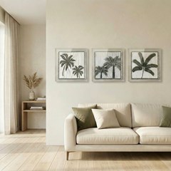 QUADRO 3D 035 ARVORE C/ BORDADO E ACRILICO 30 cm x 30 cm