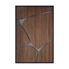 QUADRO 3D PEDRAS 039 MADEIRA S/V 60 cm x 90 cm