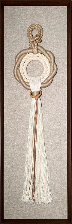 QUADRO ARTESANAL 016 EQUESTRE TRANCADO S/V 40 cm x 100 cm