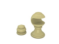 SUPORTE ECO EUROPA BEGE 28 mm