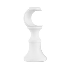 SUPORTE ECO METAL BRANCO FOSCO 28 mm
